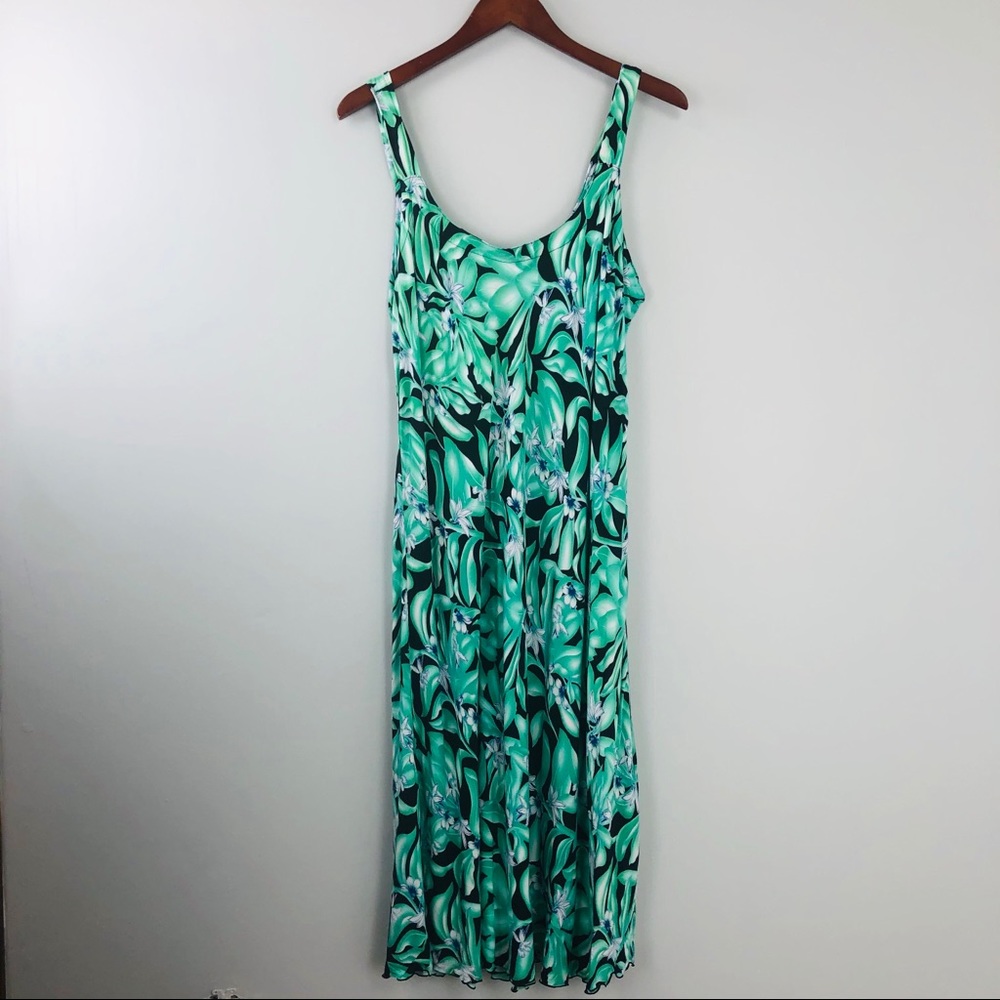 Rainbow Jo Tropical Palm Midi Dress - Picture 1 of 7